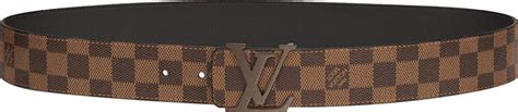 louis vuitton belt checkered brown|Louis Vuitton brown leather belt.